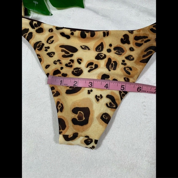 NEW Mara Hoffman Sita Leopard Animal Print Bikini Bottoms [SZ Small‎ ] - Picture 8 of 8